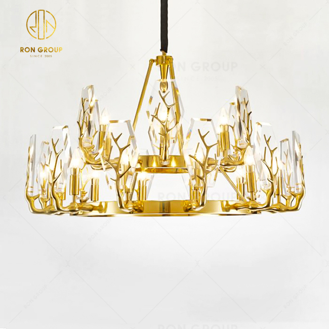 Crystal Lights Home Lighting High Quality New Design Villa Living Room Luxury Chandelier Pendant Light