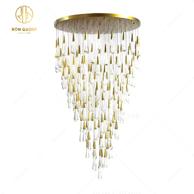 Hanging Suspension Lobby Project Pendant Lamp Modern Led Lights Hotel Lighting Chandeliers For Glass Ceiling Chandelier Luxury