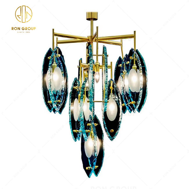 Modern Crystal Chandeliers Lighting Hotel Decor Nordic Led Pendant Lamp  For Hotel Hanging Lamp