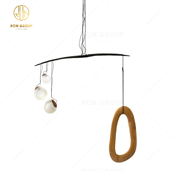 Modern Simple Design Glass Ball Cute With Line Hanging Wire Ceiling Chandelier Pendant Lighting