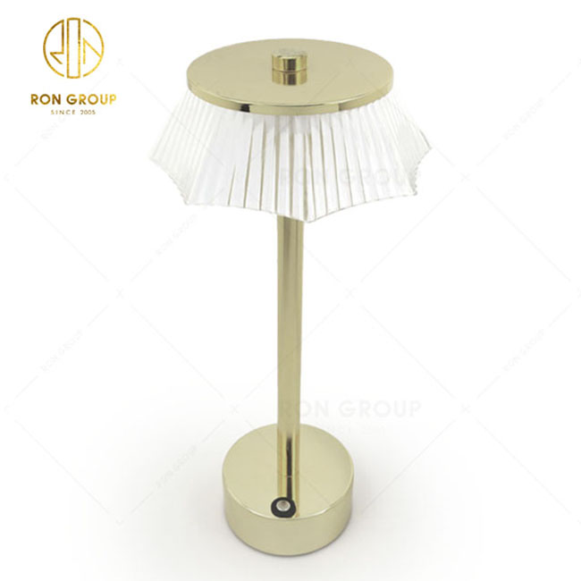 Hot Selling Fashion Acrylic Atmosphere Wireless Touch Dimmer Led Battery Restaurant Dining Table Lamp