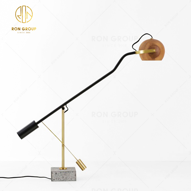 Modern Simple Table Lamp With Marble Base Adjustable Desk Lamp And Reading Lamp Lighting for Hotel Bedroom Living Room