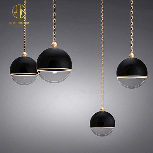 Hot Sale Chandelier Light Living Room Sofa Long Line Circle Ball Shape Lighting Hanging Lamp