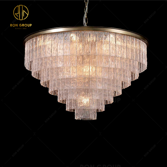 Vintage Crystal Pendant Lamp North American Hanging Light Hot Sale Chandelier Home Hotel Decor Ceiling Lamps Fixture