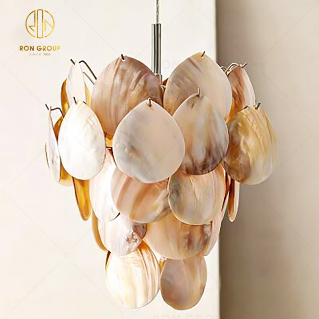 Fashion Design Hotel Decorative Hanging Lighting attractive Pendant Light Seashells for Hotel  Decor