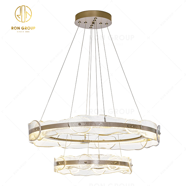 Led Light Luxury Chandelier Living Room Dining Room Lighting Nordic Lamps Creative Corrugated Bedroom Pendant Light 