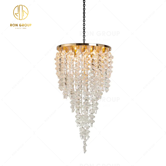 Factory Wholesale Modern Pendant Crystal Chandelier Hanging Light Luxury Pendant Light For Hotel Restaurant