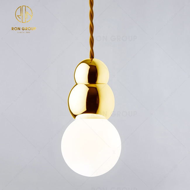 Wholesale Nordic Modern Gold Ball Ceiling Lamp Fashion For Hotel Pendant Light Chandelier