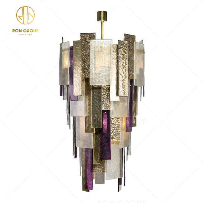 Modern LED Pendant Lights Home Lighting Colorful Glass Pieces Hanging Light Living Room Pendant Lamp