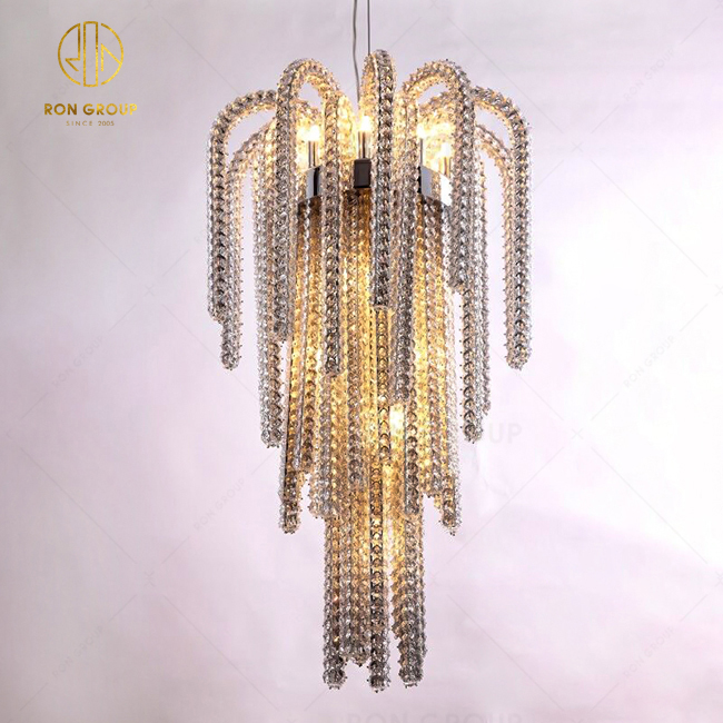 Hotel Project Wedding Crystal Chandelier Pendant Lighting Hanging Lamp For Wedding Decor