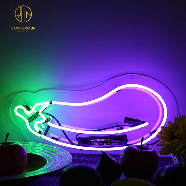 Factory Price Customized Led Neon Lights Visual Artwork Neon Sign Neon Vegetables For Hotel Restaurant Decoration
