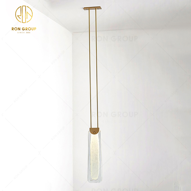 Customized Modern Lighting Design Pendant Lamps Hanging Light Pendant Glass Crystal Lamp Hotel Lighting Fixture