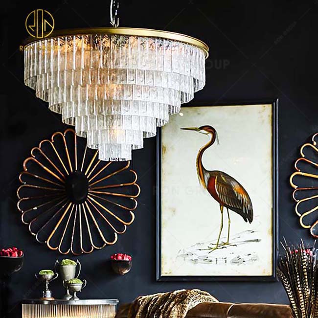 Modern Living Room Elegent Hanging Lighting Fancy Luxury Glass Pendant Lamp Fashion Lighting Gold Metal LED Pendant Light