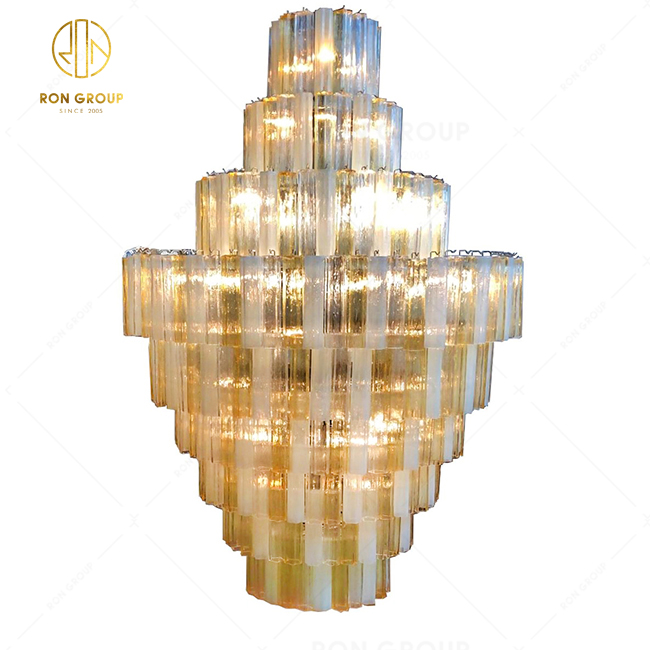 Hotel Lobby Lighting Postmodern Crystal Long Chandelier Villa Hotel Apartment Crystal Chandelier Pendant Lighting