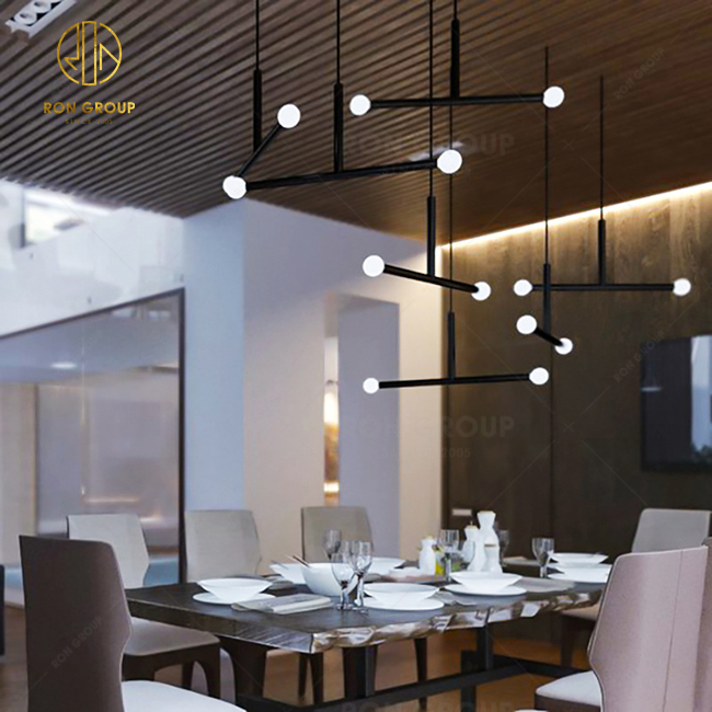 Modern Hotel Decorative light Branches Shape Metal Chandeliers And Lamps Pendant Lighting