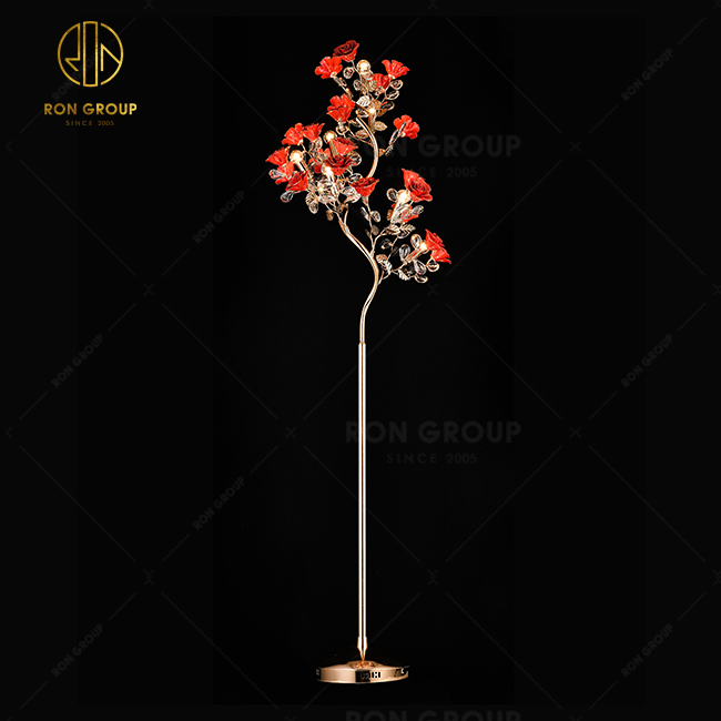 Wholesale China Factory Pirce Good Ceramic Floor Lamp For Wedding Decorative Flower Light