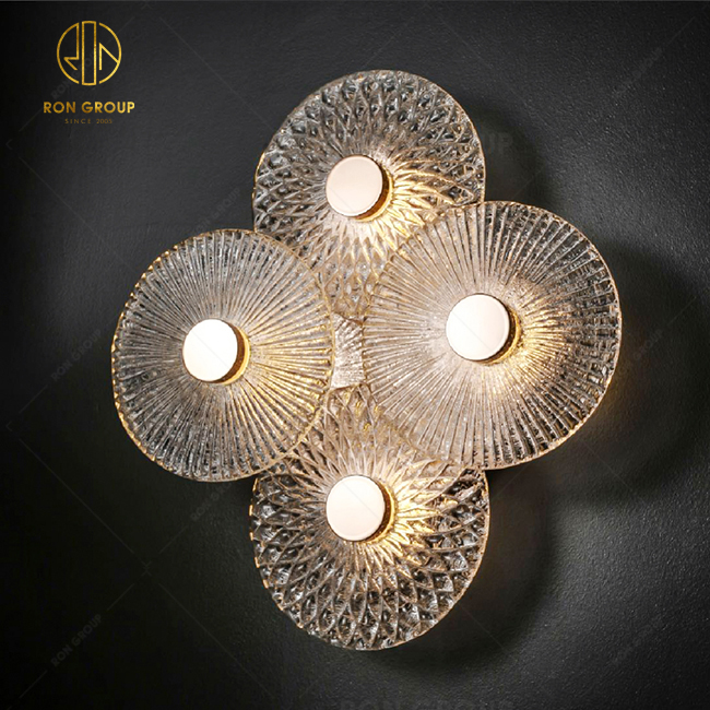 Hot Sale Popular Home Decorative Lighting Antique Glass Wall Lamp for Home Or Hotel