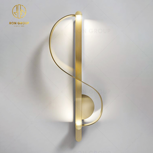 Gold Metal Wall Lamp For Living Room Bedside Lighting Vintage Metal Wall Sconce LED Wall Lamp