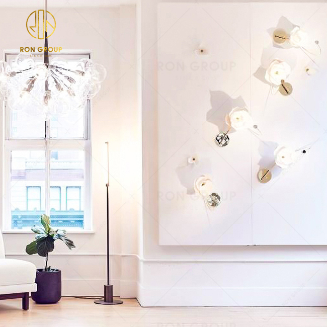 Modern Art Molecular Glass Hanging Light 9 12 18 Bubbles Chandelier Fashion Design Simple Ball Living Room LED Pendant Lamp