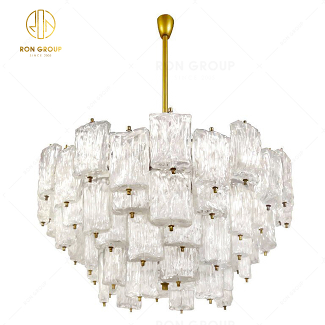 China Factory Crystal Light Hanging Glass Pendant Light Hotel Home Lighting Fixtures Chandelier