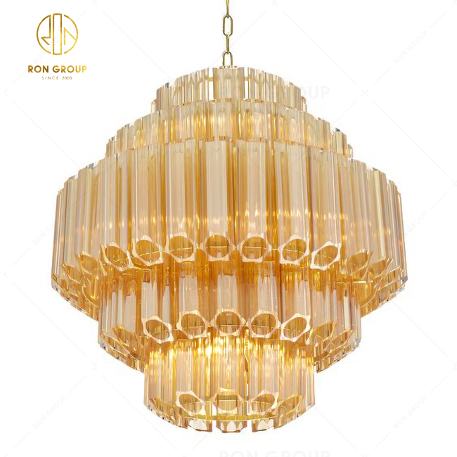 Customized Hotel Home Crystal Chandelier High Quality Plum Blossom Glass Tube Lighting Pendant Lamp