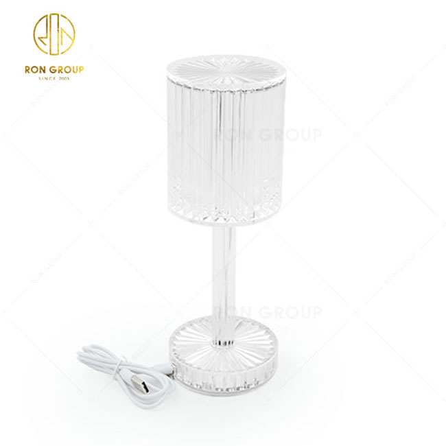 Modern Crystal Table Line Lamp Bedroom Diamond Table Light LED Restaurant Romantic Touch Portable Wedding Table Lamp