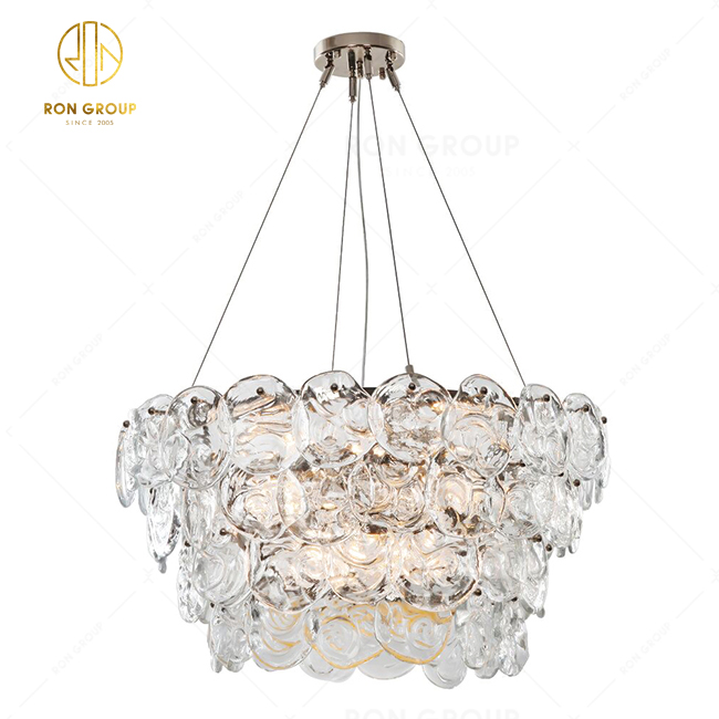 Customizable Modern Hotel Living Room Luxury Crystal Pendant Lamp Chandelier Round Or Rectangle Shape Crystal Lighting