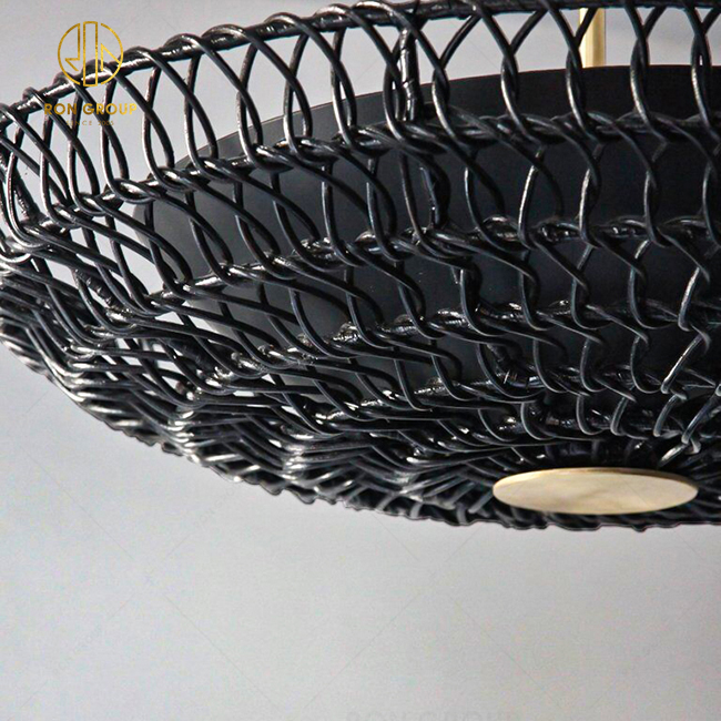 Good Quality Black Metal Nest Pendant Light For Hotel Decorative Lighting Ceiling Lamp