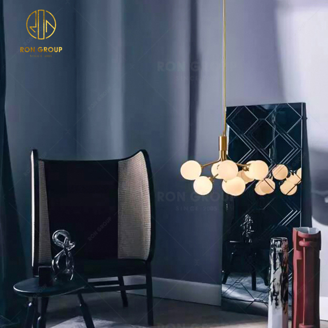 Nordic Home Decoration Pendant Lights Postmodern Creative Iron Lamp Personality Ball Modern Led Chandelier