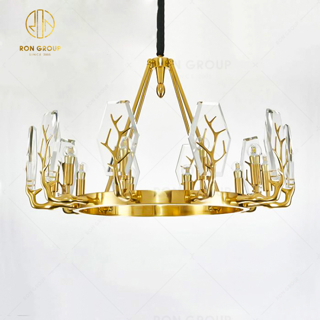 Crystal Lights Home Lighting High Quality New Design Villa Dining Room Luxury Chandelier Pendant Light